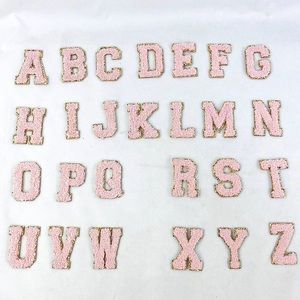 ❗NOW IN STOCK❗Pink Glitter Chenille Varsity Patch